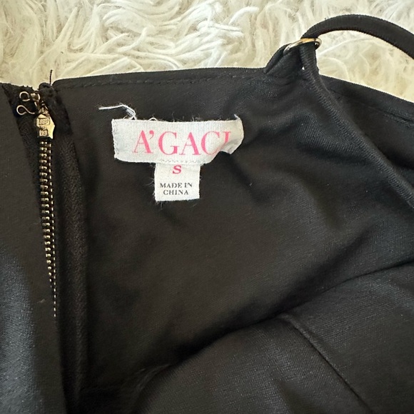 a'gaci Black Jumpsuit with Lace-Up Detailing - Picture 2 of 8